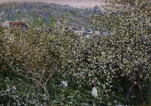 Vetheuil, Flowering Plum Trees