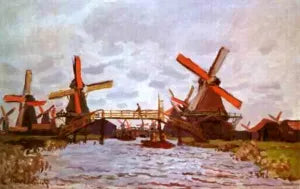 Windmills Near Zaandam