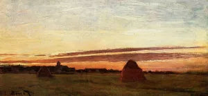 Grainstacks at Chailly at Sunrise