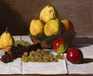 Still Life with Pears and Grapes