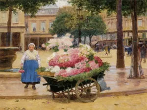 Marchande de fleurs - Place du Theatre Francais