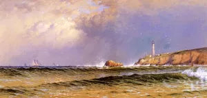 Coastal Scene with Lighthouse