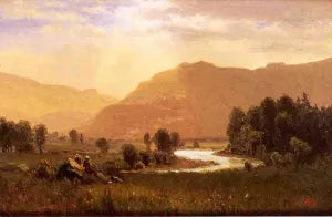 Figures in a Hudson River Landscape