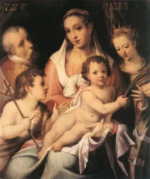 Holy Family with the Infant St John the Baptist and St Catherine of Alexandria