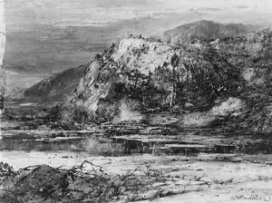 Landscape with Rocky Hills and Stream