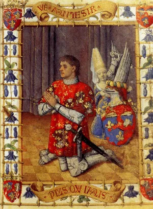 Simon De Varie Kneeling In Prayer