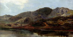 Landscape With A Lake, And Mountains Beyond