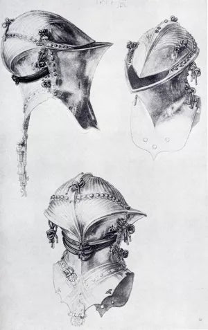 Side, Front, And Back View Of A Helmet