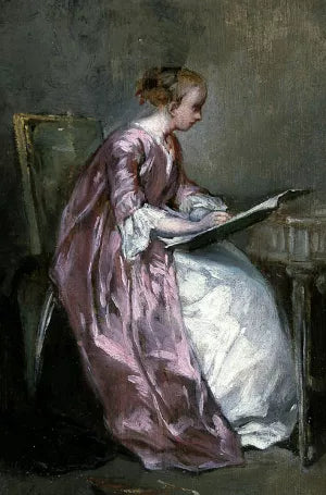 A Young Girl Drawing