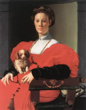 Portrait of a Lady with a Puppy