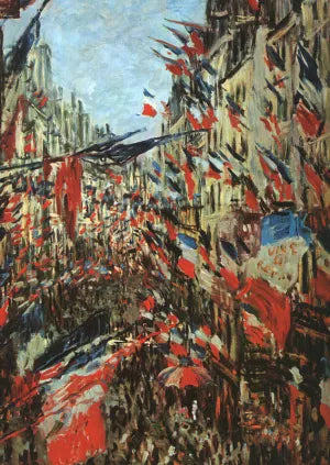 Rue Montargueil with Flags