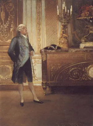 A Gentleman Waiting in an Interior