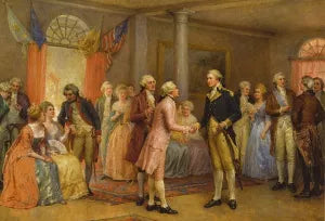 Washington Greeting Lafayette at Mount Vernon, 1784