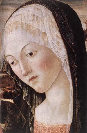 Madonna and Child with an Angel Detail